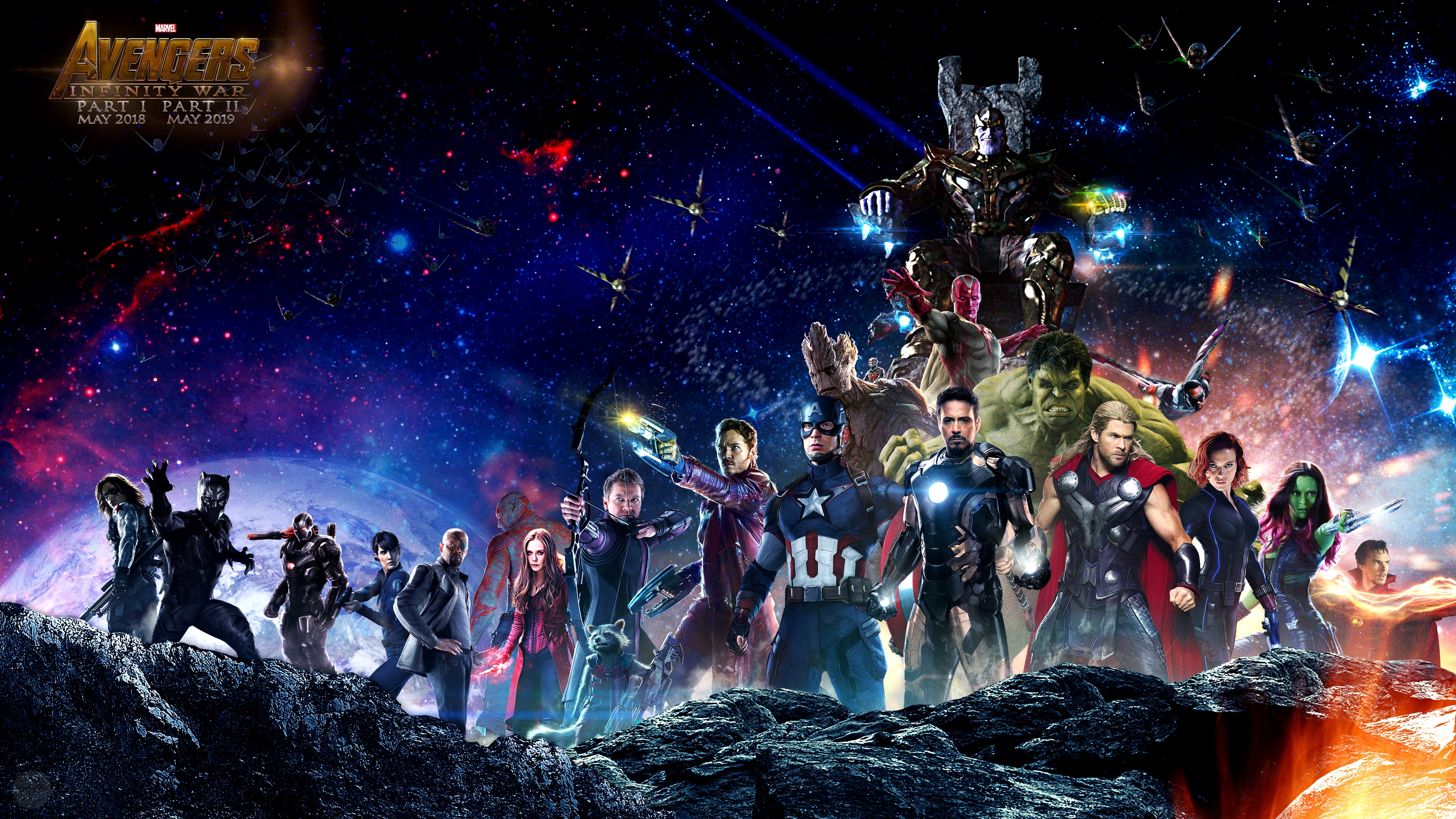 Avengers Infinity War Superheroes 4K171659291